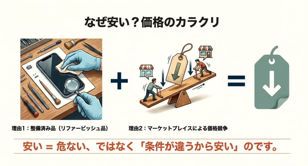 Backmarketはなぜ安い？価格のカラクリを解説