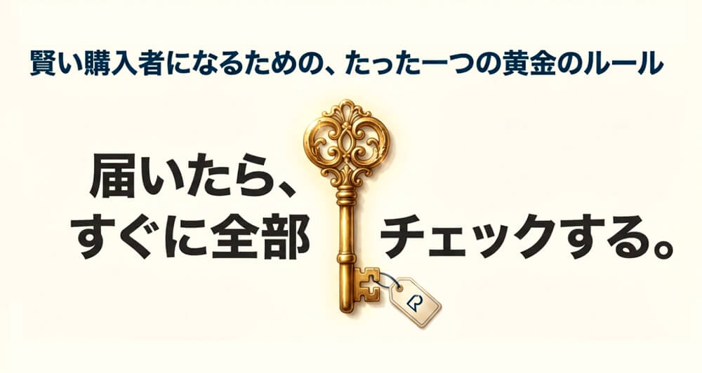 届いた直後に数値を確認して、許容できなければ返品判断、許容できるならそのまま使いましょう