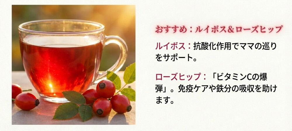 美味しそうな赤いハーブティーの画像