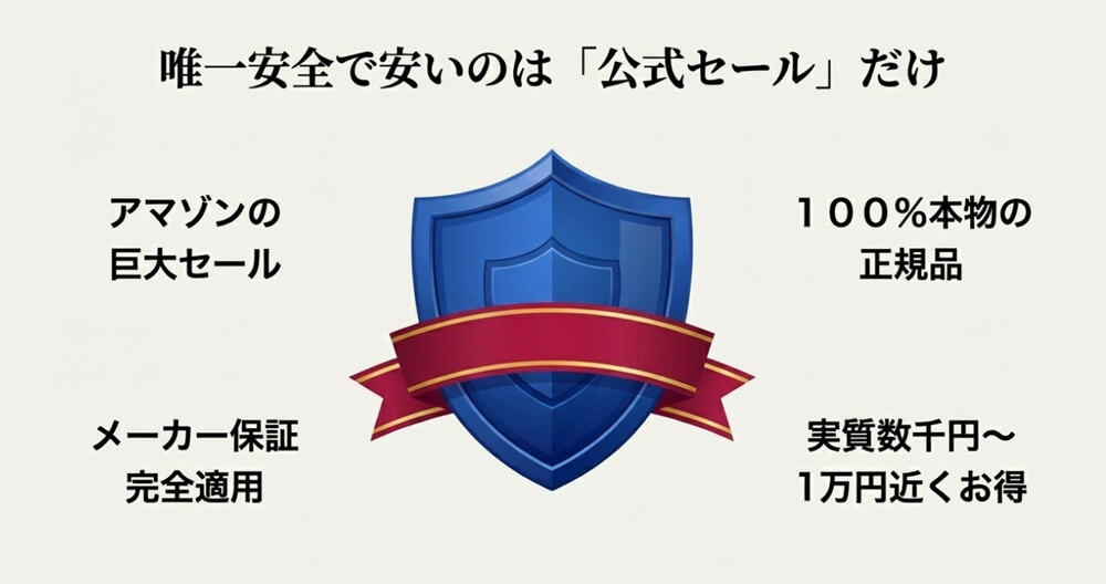 必ず公式ストア(MTG BEAUTY)から購入する